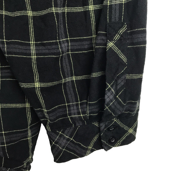 Torrid Nightmare Before Christmas Button Up Flannel Plaid Oogie Boogie Size 5X - Picture 6 of 9